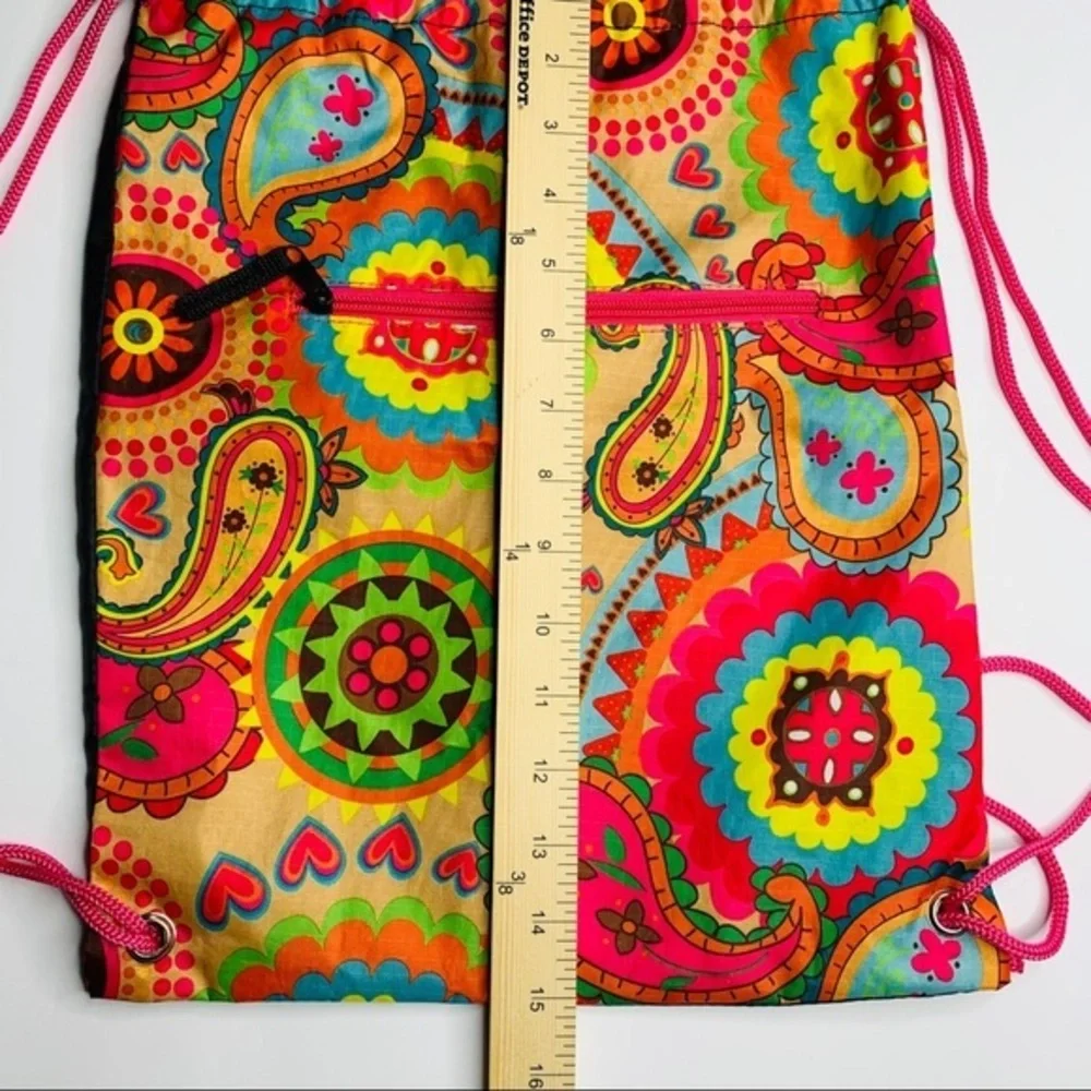 Colorful Cinch Bag Backpack Pool Gym Camp School